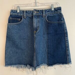 Carmar Denim Patchwork Skirt